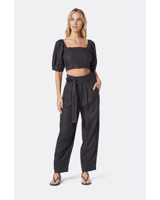 Joie Montgomery Linen Pant in Black | Lyst
