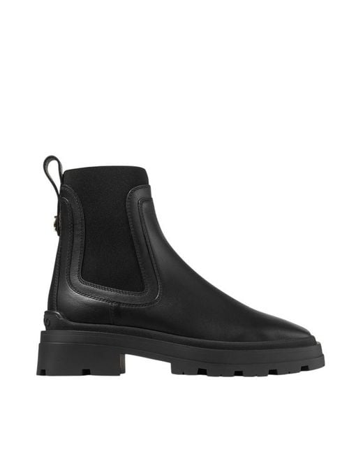 Jimmy Choo Black Veronique 45Mm Leather Ankle Boots