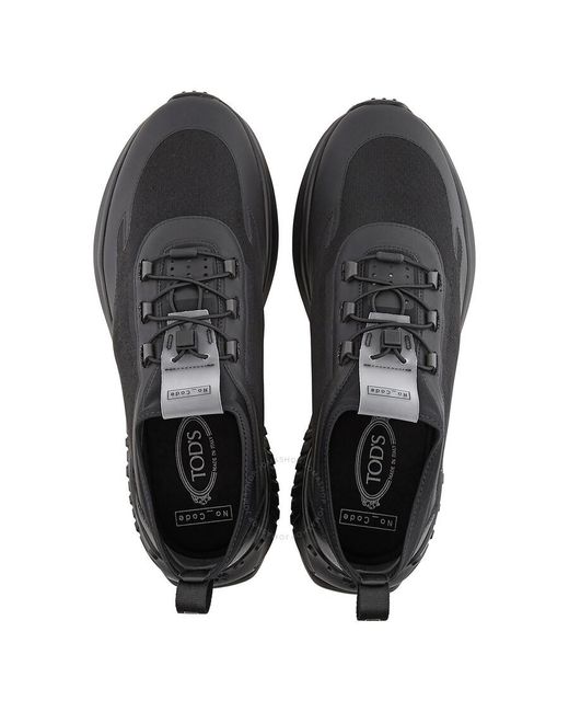 Tod's Black No_code J Dark Tar Low Top Sneakers for men