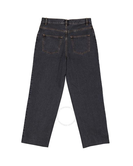 A.P.C. Gray New Sailor High-rise Cropped Jeans