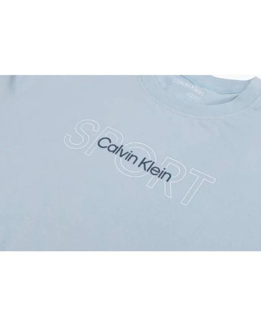 Calvin Klein Blue Sport Logo T-Shirt for men