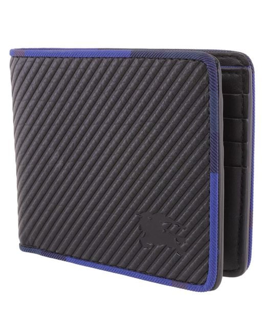 Burberry Black Heritage Ekd Bifold Wallet for men