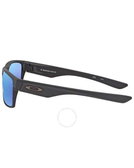 Oakley Blue Twoface Prizm Sapphire Polarized Rectangular Sunglasses Oo9189 918946 60 for men