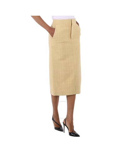 Gauchère Natural Vanina Tweed Skirt