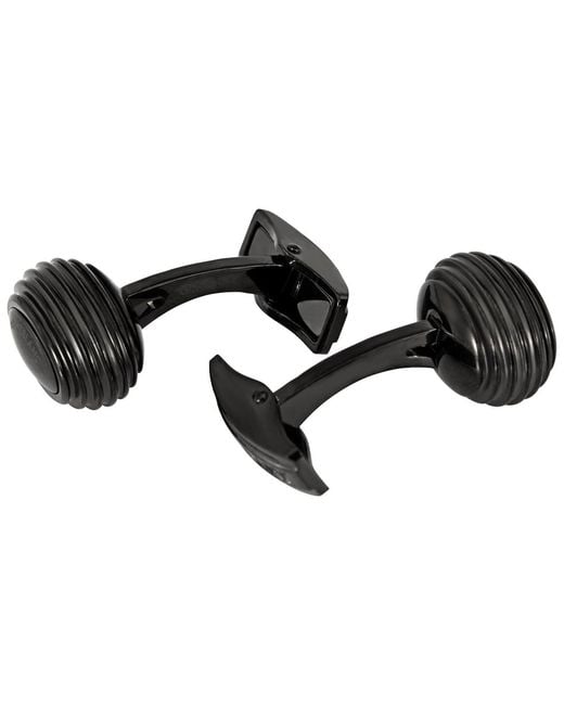 Montblanc Black Urban Speed Pvd Cuff Links for men