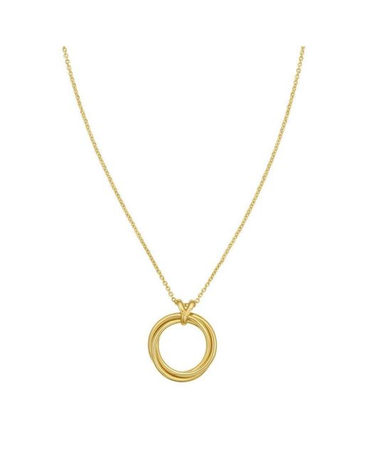 Tresorra Metallic 14K Interlocking Medium Trinity Necklace