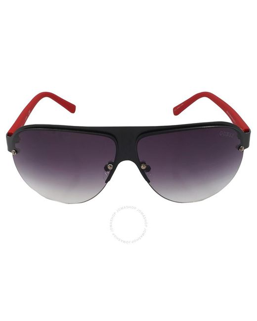 Guess Factory Blue Smoke Gradient Pilot Sunglasses Gf0148 02b 64