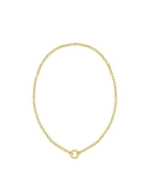 Tresorra Metallic 14K Push Lock Charm Necklace