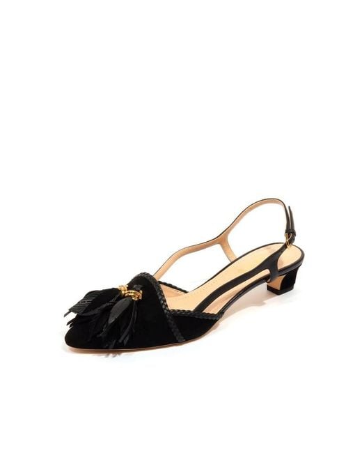 Tod's Black Tod's 40Mm Leaf-Charm Pumps