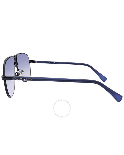 Guess Blue Gradient Pilot Sunglasses gg2148 91x 61 for men