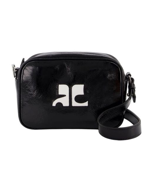 Courreges Black Courrges Reedition Naplack Camera Bag