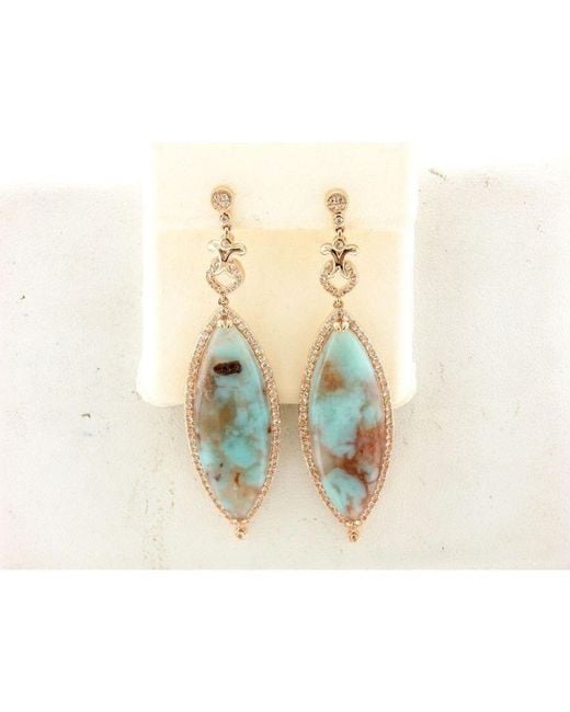 Le Vian White Ladies Aquaprase Earrings Set