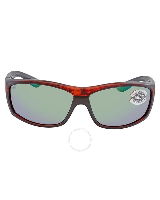 Costa Del Mar Brown Cta Del Mar Saltbreak Green Mirror Polarized Glass Sunglasses  10 Ogmglp 65 for men