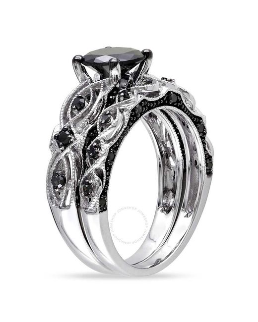 Amour Metallic 1 3/8 Ct Tw Diamond Bridal Set