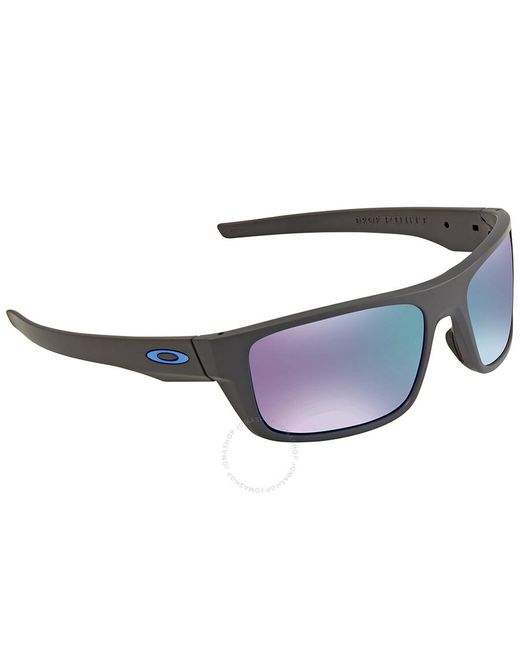 Oakley Blue Drop Point Polarized Prizm Sapphire Wrap Sunglasses Oo9367 936706 60 for men