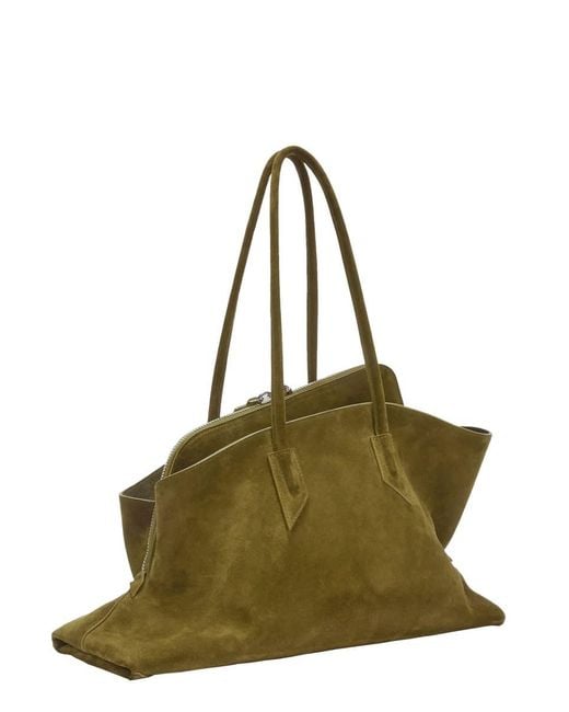 The Attico Green La Passeggiata Shoulder Bag