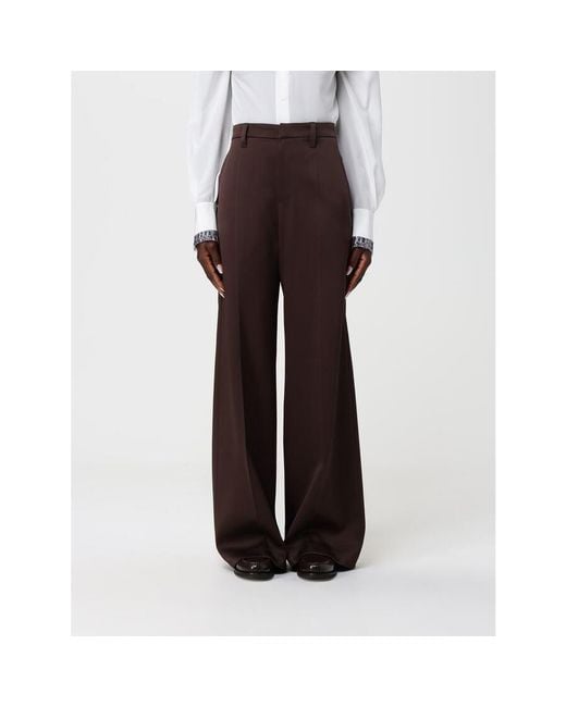 Brunello Cucinelli Brown Dark Wide Trousers for men