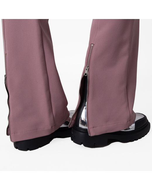 Bally Pink Flared High-Waisted Stretch Pants, Brand Size 40 Us