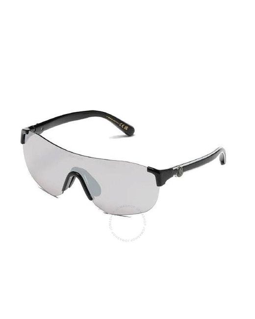 Moncler Metallic Smoke Mirrored Shield Sunglasses Ml0272-k 01c 00 for men