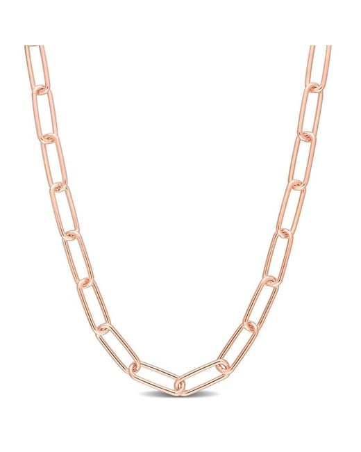 Amour Metallic 5Mm Paperclip Chain Necklace