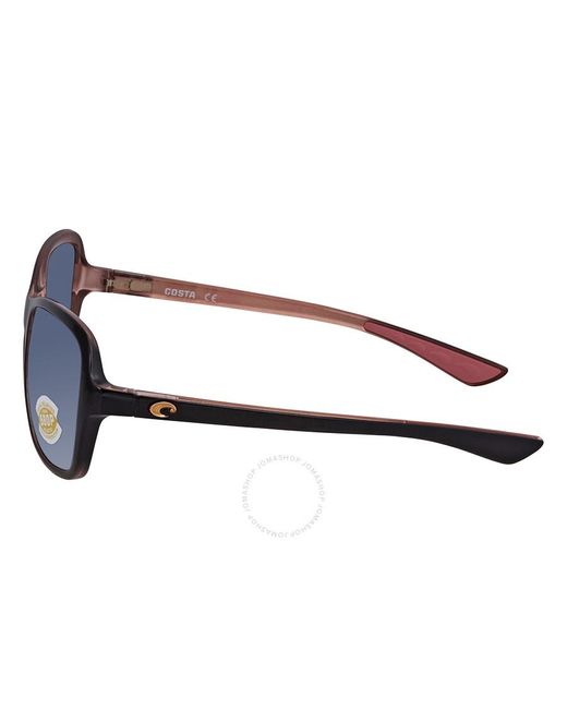 Costa Del Mar Blue Kare Grey Polarized Polycarbonate Sunglasses Kar 132 Ogp 54