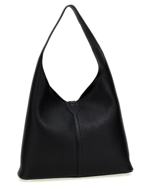 Balenciaga Black 'Hobo North-South Locker' Midi Shoulder Bag