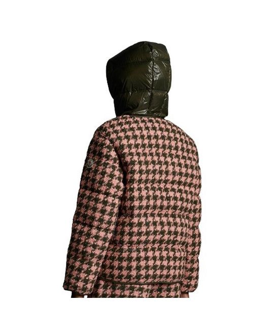 Moncler Chevril Short Down Puffer Jacket in Brown Lyst