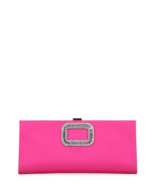 Roger Vivier Pink Pilgrim Pouch