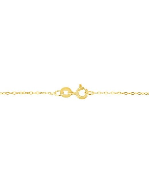 Haus of Brilliance Metallic 14k Yellow Gold Plated .925 Sterling Silver 1/2 Cttw Diamond Bezel 18'' Pendant Necklace