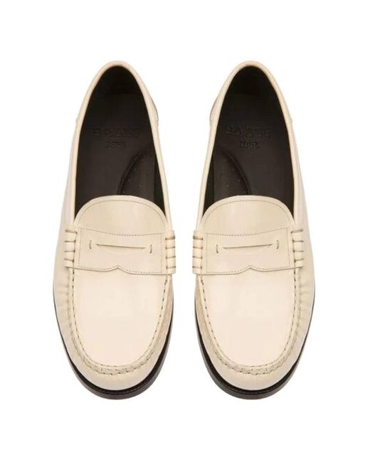 Bally Natural Cologny Coelo Leather Moccassins, Brand Size 36 Us