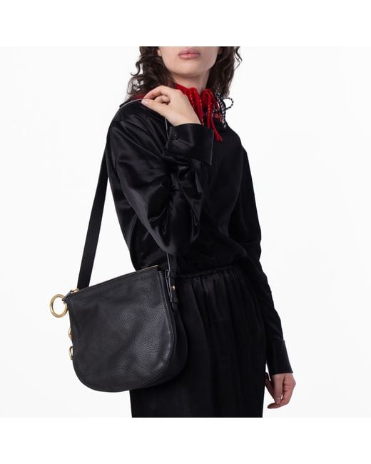 Burberry Black Small Knight Leather Shoulder Bag