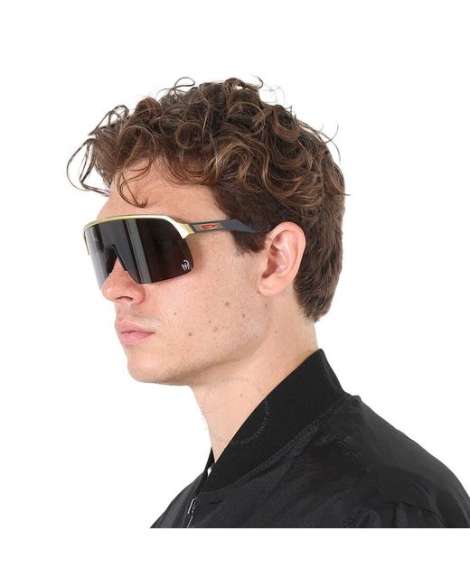 Oakley Gray Sutro Lite Prizm Black Shield Sunglasses Oo9463 946347 39 for men