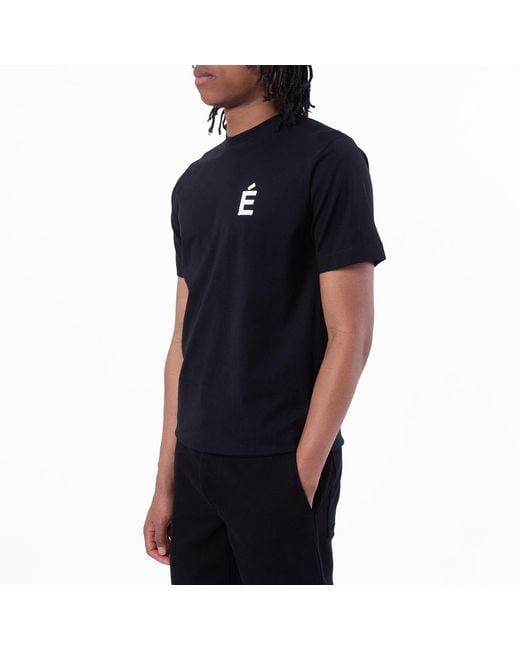Etudes Studio Black Wonder Patch Cotton T-Shirt for men