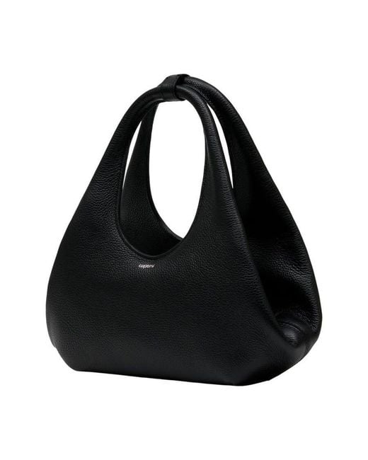 Coperni Black Pebbled Leather Shoulder Bag for men