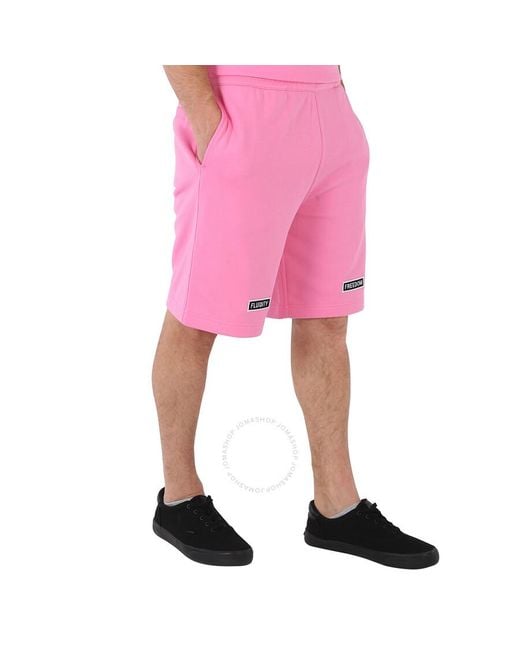 Burberry Pink Bubblegum Jersey Shorts for men