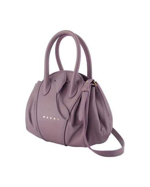 Marni Purple Tulipea Shoulder Bag