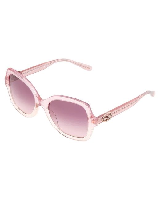 COACH Black Purple Pink Gradient Butterfly Sunglasses Hc8295 57387w 56