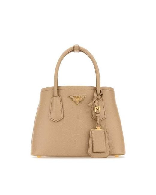 Prada Natural Sand Leather Handbag