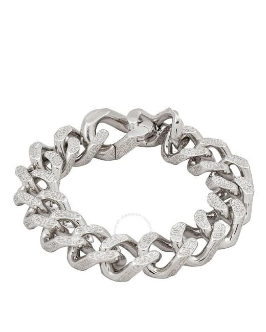 Burberry Metallic Curb Chain Link Bracelet for men