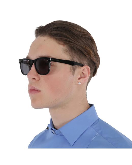 Tom Ford Black Kevyn Polarized Smoke Square Sunglasses Ft1099-n 01d 52 for men