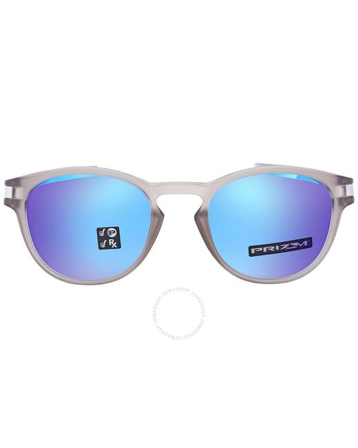 Oakley Blue Latch Prizm Sapphire Polarized Round Sunglasses Oo9265 9262
