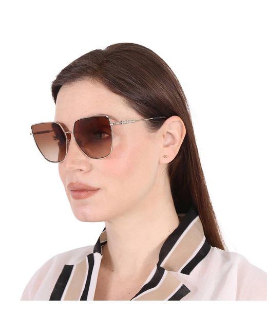 Burberry Multicolor Alexis Brown Gradient Butterfly Sunglasses Be3143 110913 61