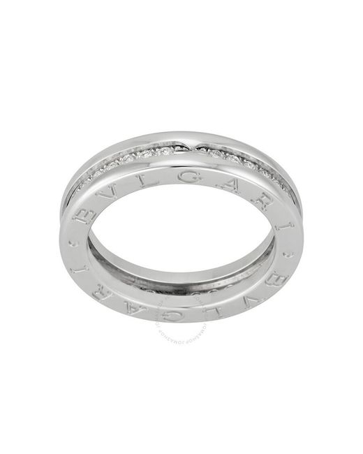 BVLGARI Metallic B.Zero1 18K 1-Band Diamond Pave Ring