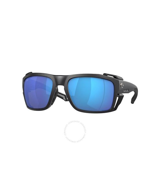 Costa Del Mar King Tide 8 Blue Mirror Polarized Glass Sunglasses 6s9111 911101 60 for men