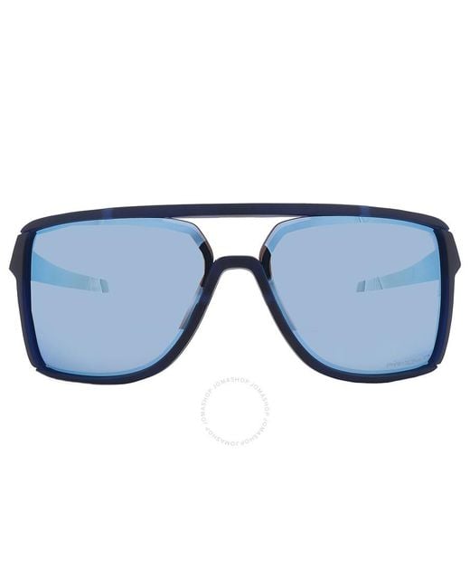 Oakley Castel Prizm Deep Water Polarized Rectangular Sunglasses