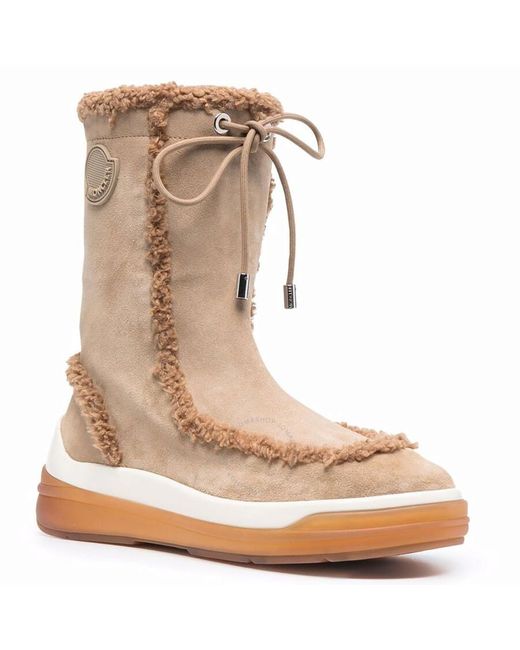 Moncler Brown Light Insolux Suede Boots