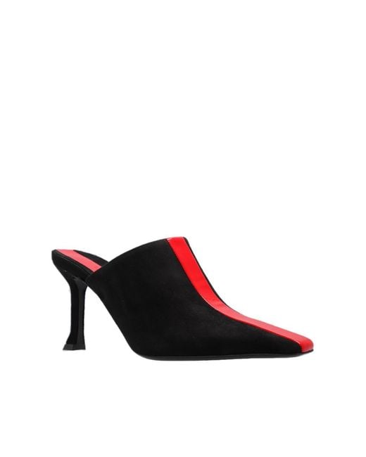 Ferragamo Black Ferragamo Ladies Graphic Insert Sophye Mules