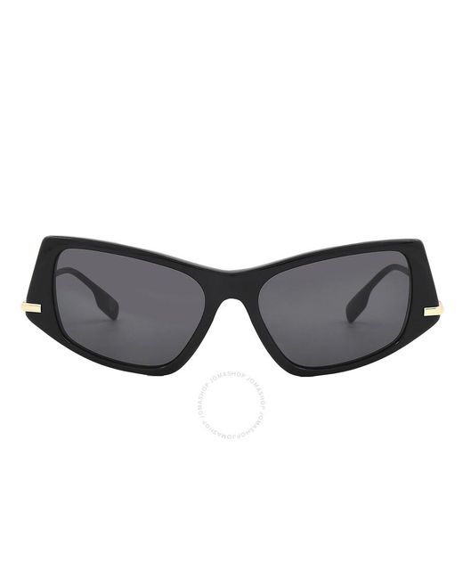 Burberry Black Dark Grey Irregular Sunglasses Be4408 300187 52