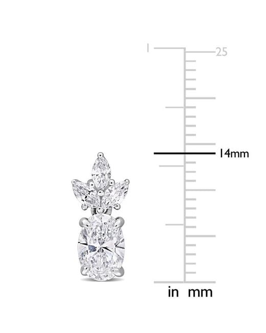 Created Forever White 1 4/5Ct Tw Oval And Marquise-Cut Lab-Grown Diamond Post Earrings for men