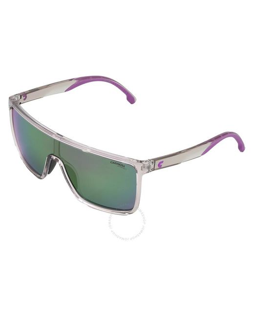 Carrera Gray Violet Green Shield Sunglasses 8060/s 0ss7/te 99